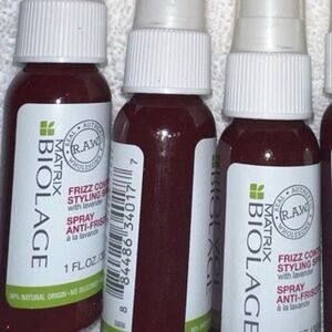 Matrix Biolage Raw Frizz Control Styling Spray lavender travel sample hair care